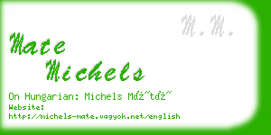 mate michels business card